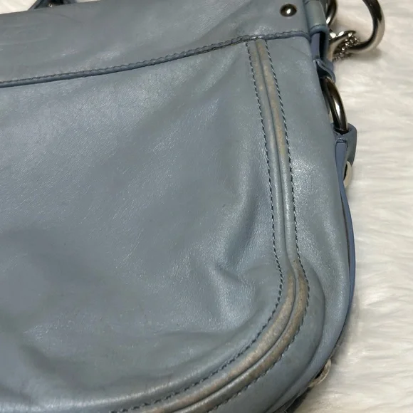 Coach Sky Blue Zoe Hobo Bag - Picture 8 of 16